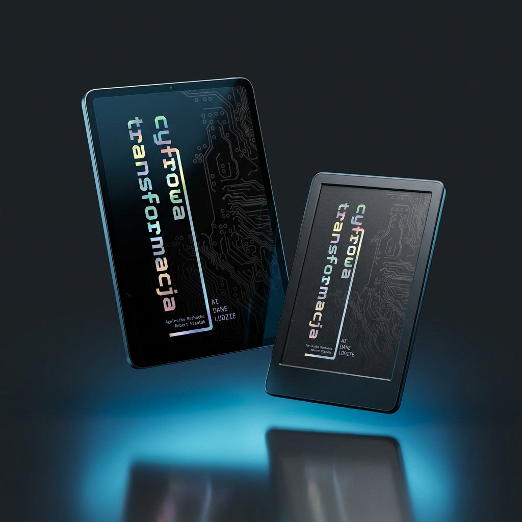 E-book „Cyfrowa transformacja” na tablecie i czytniku